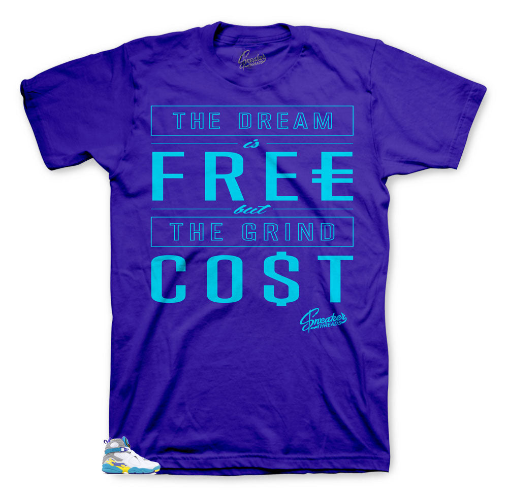 purple and blue jordan shirt