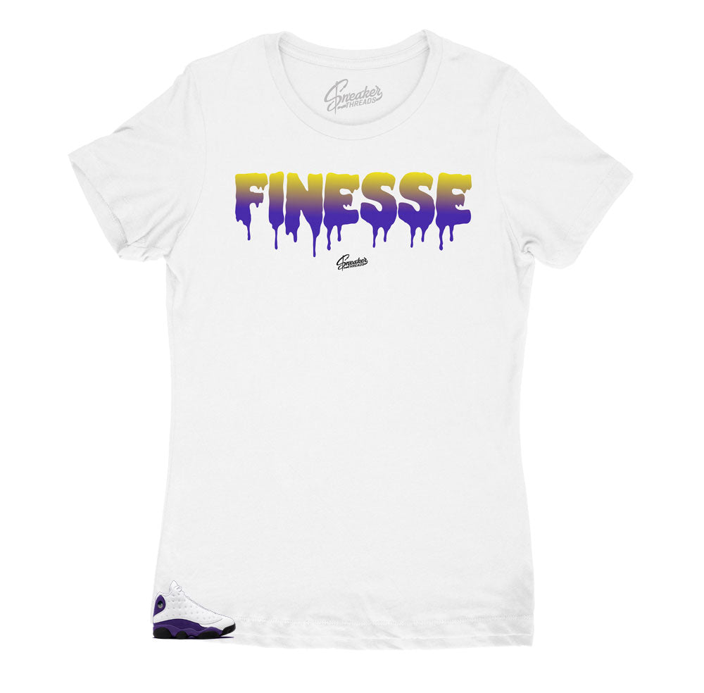 Jordan 13 Lakers Sneaker Tees Match 