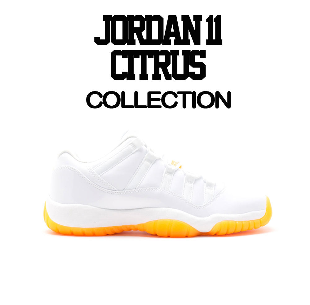 citrus orange jordan 11 shirt