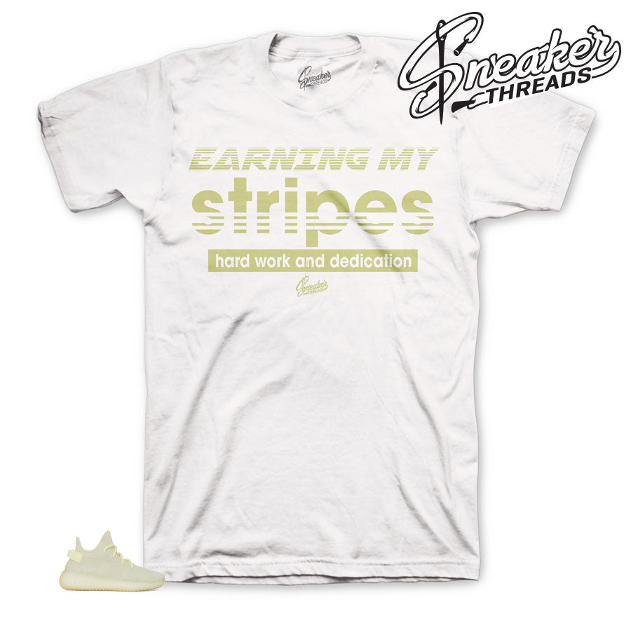 Yeezy Butter Stripes matching Tee