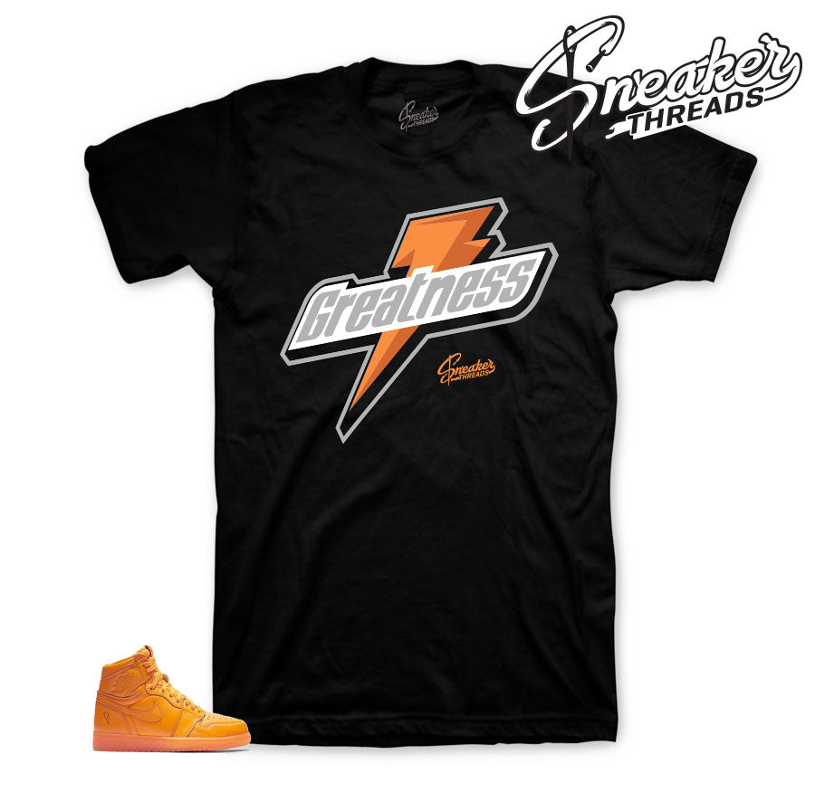 orange and black jordan shirt