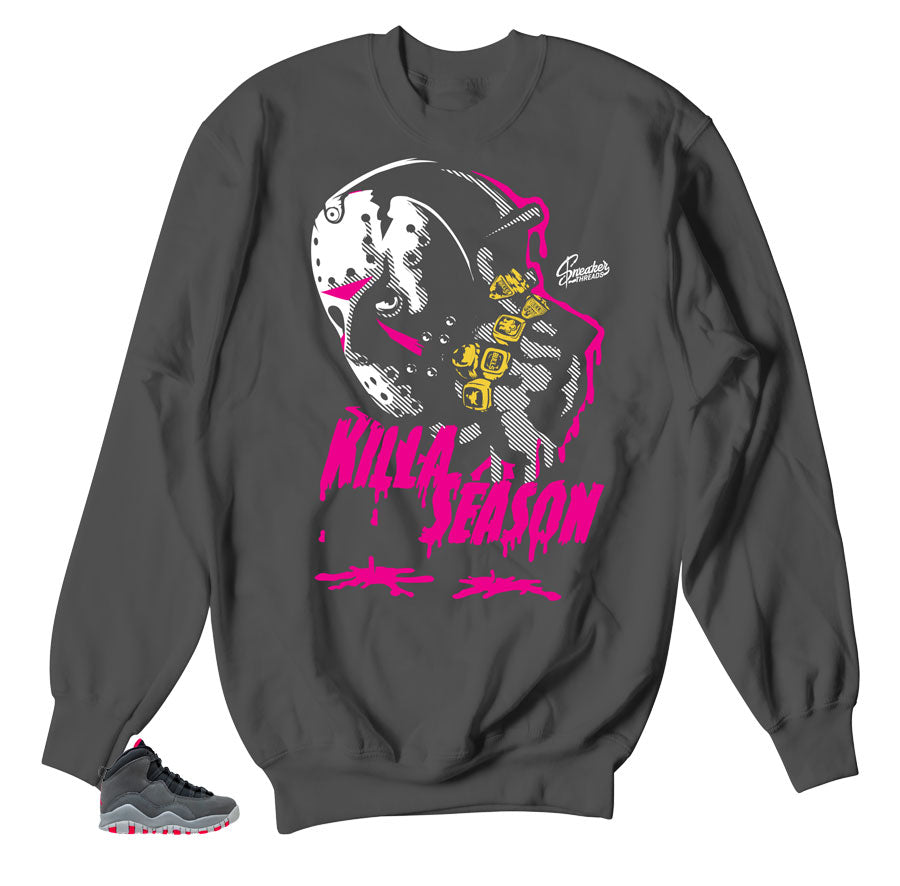 pink and gray jordan shirt