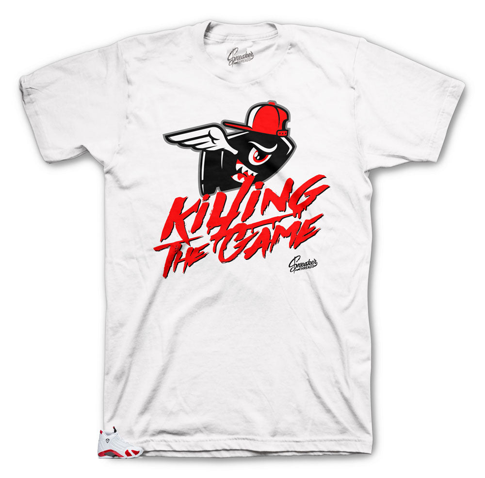 retro 14 candy cane shirt