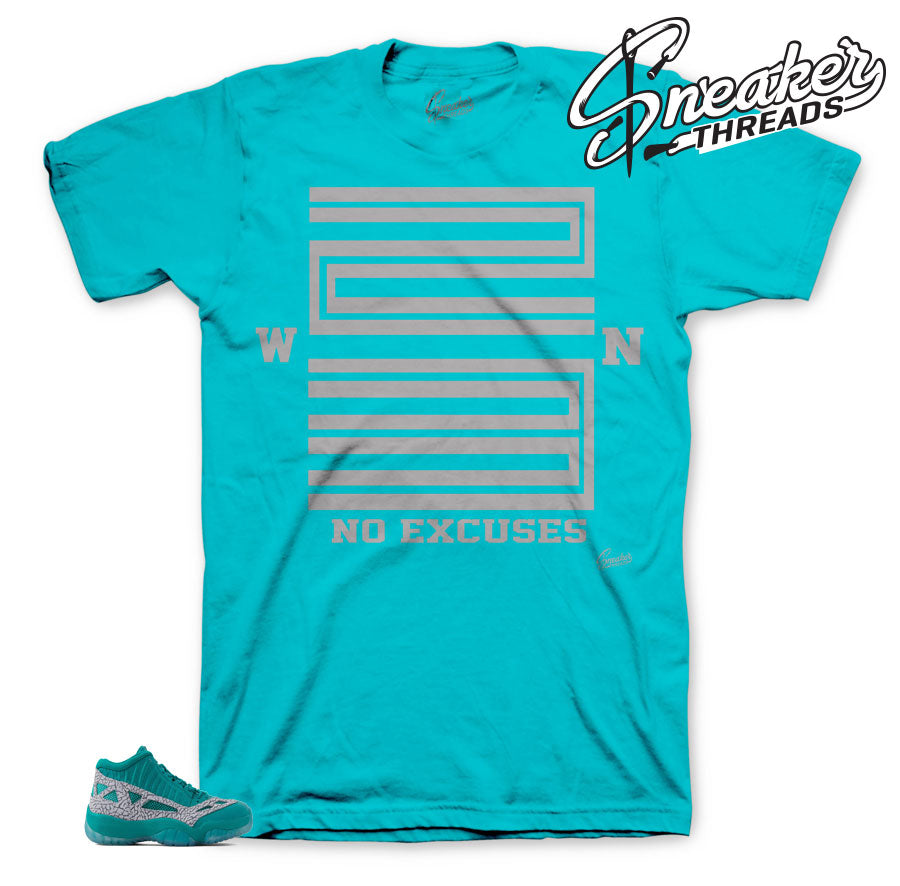 Jordan 11 rio teal sneaker tees 