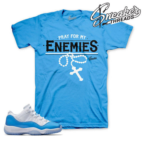 Jordan 11 University Blue UNC tees 