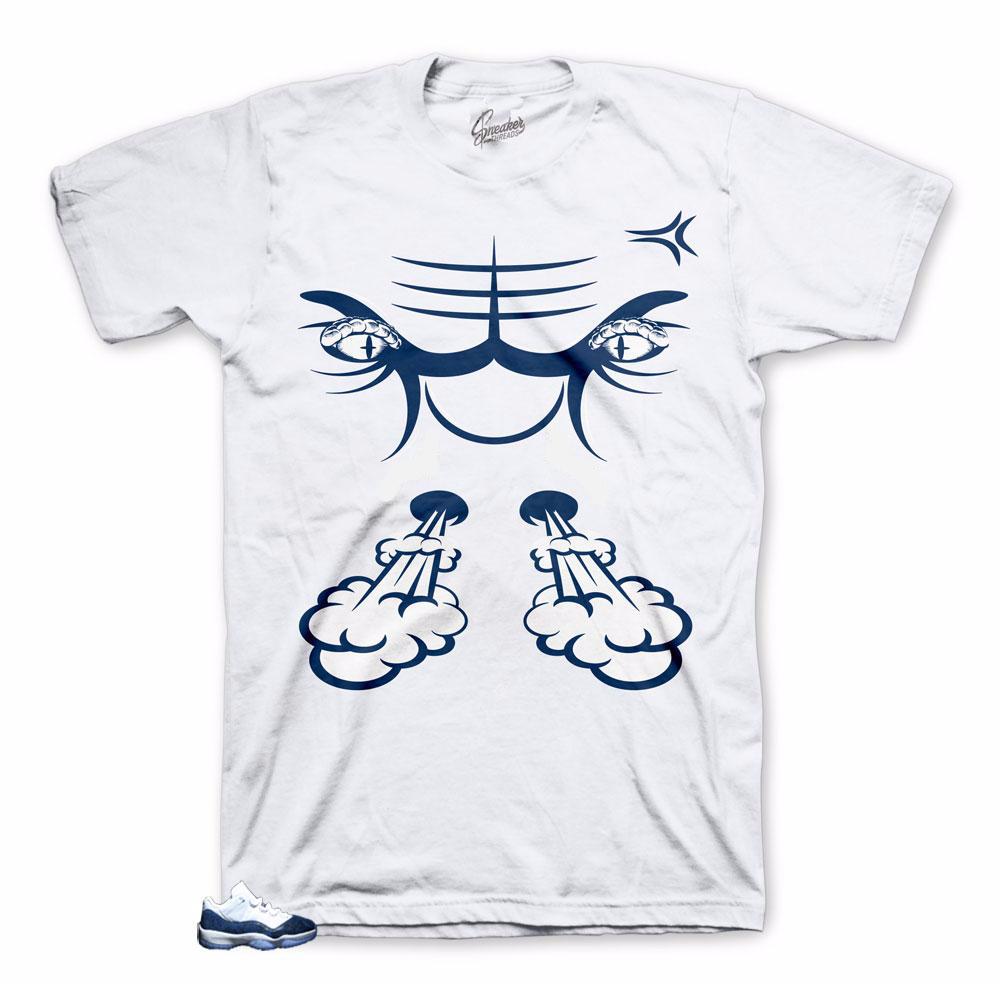 Blue snakeskin Jordan 11 sneaker tees 