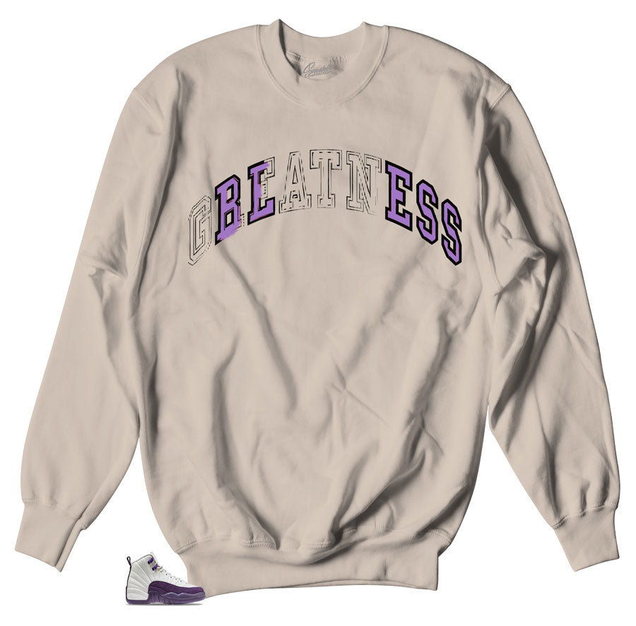 purple jordan sweater