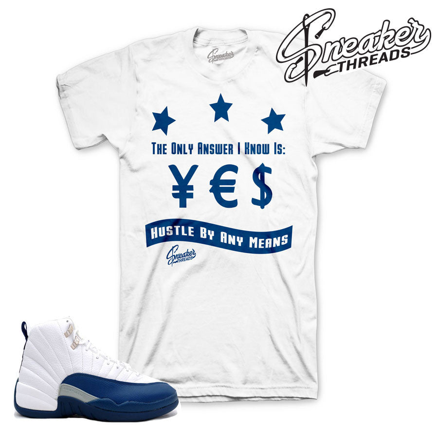 jordan 12 blue shirt