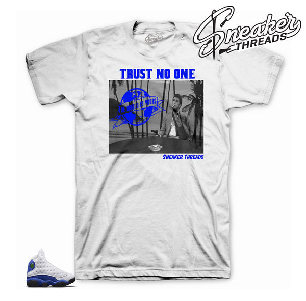 retro 13 hyper royal shirt