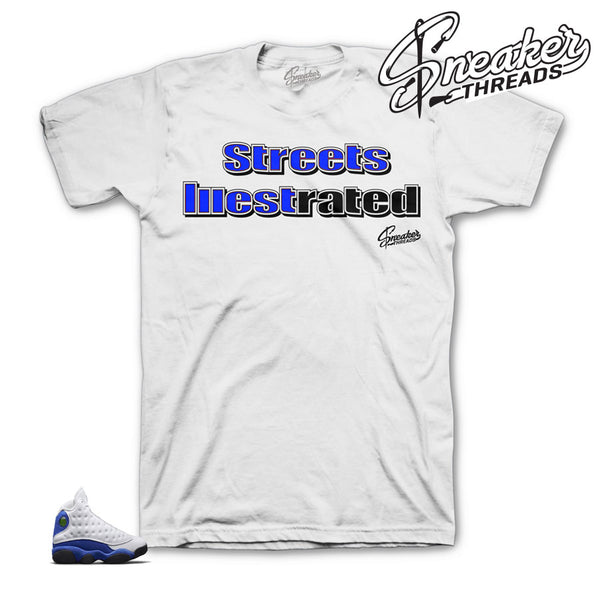 retro 13 hyper royal shirt