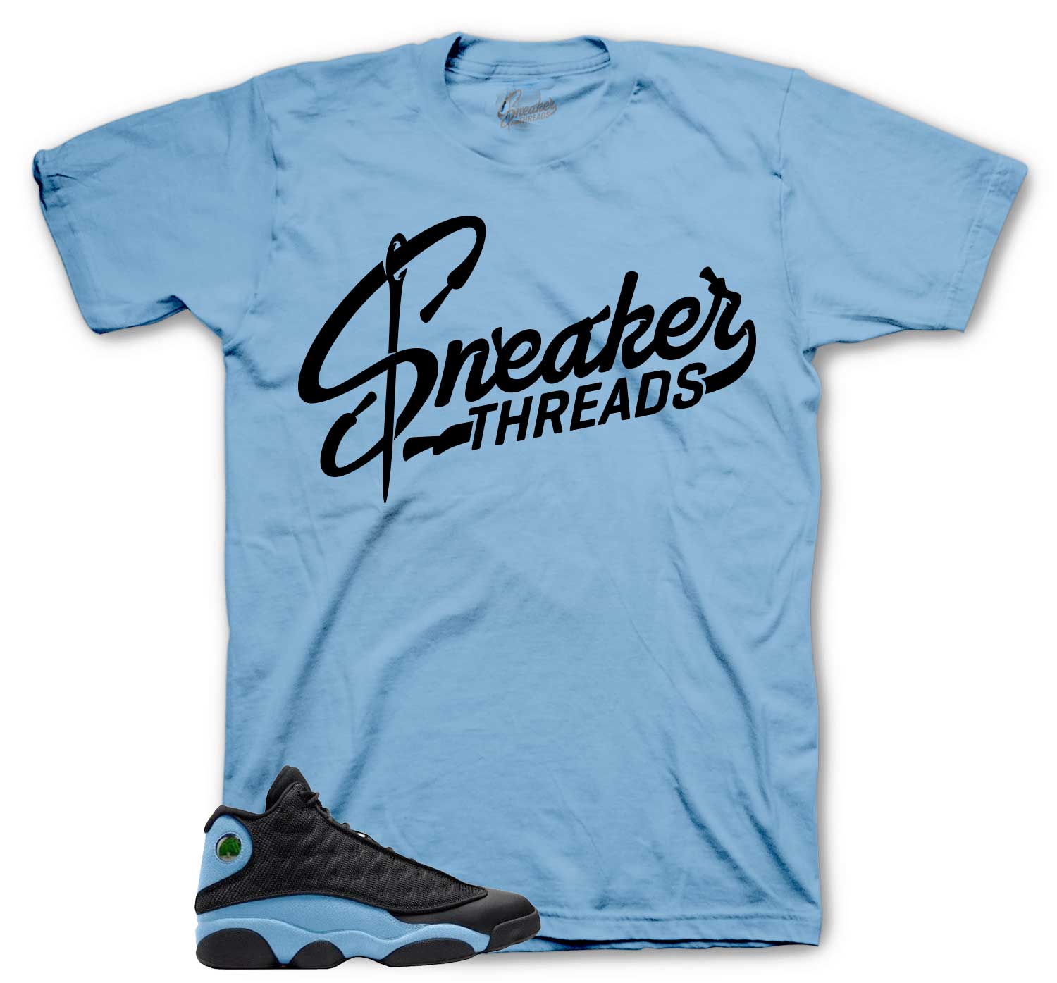 blue jordan 13 shirt