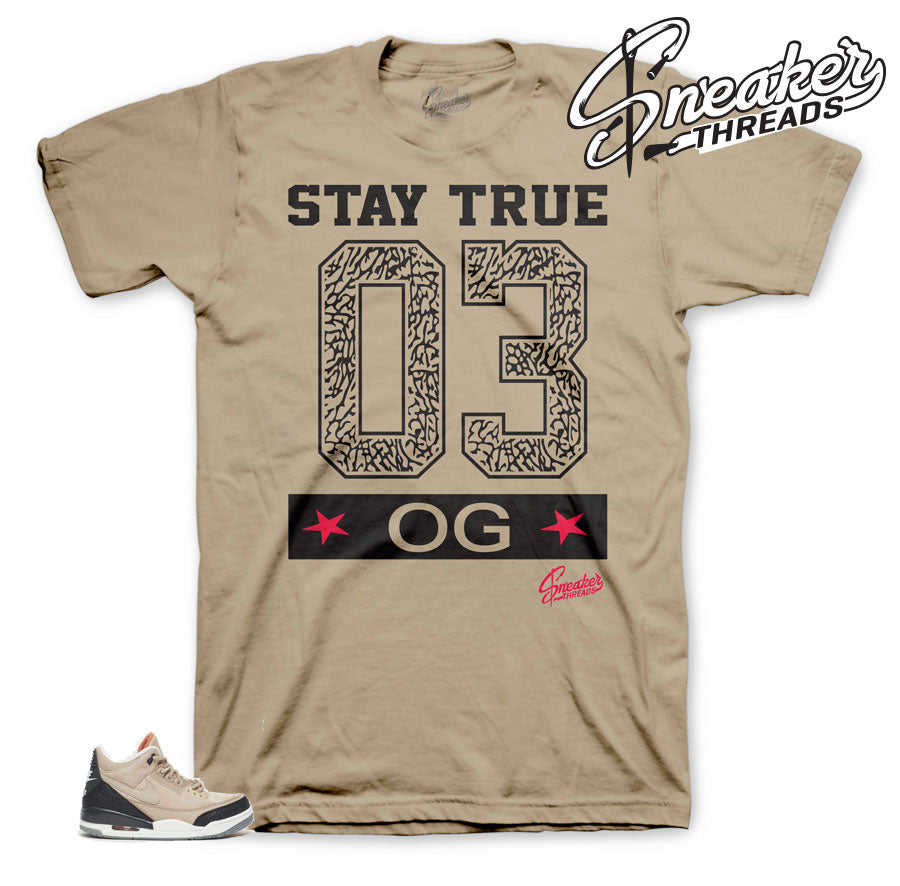 Jordan 3 Bio Beige Stay True Shirt - Intice Store