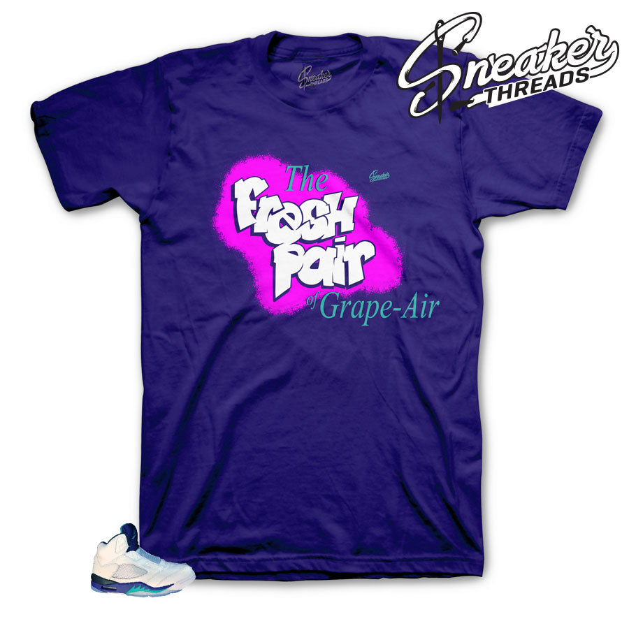 grape 5 jordans shirt