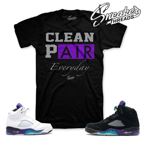 shirts to match jordan 5 grapes