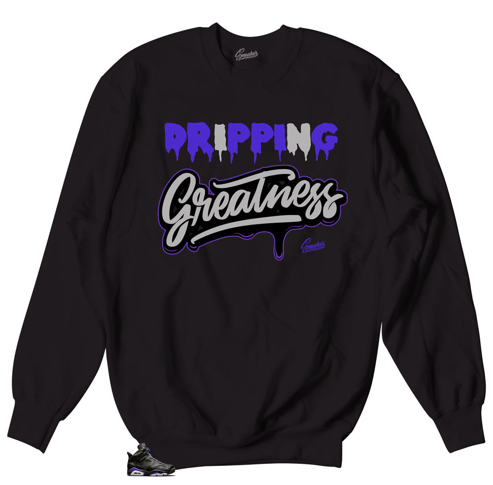 black and purple jordan shirt