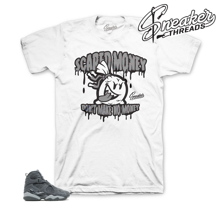 white and gray jordan shirt