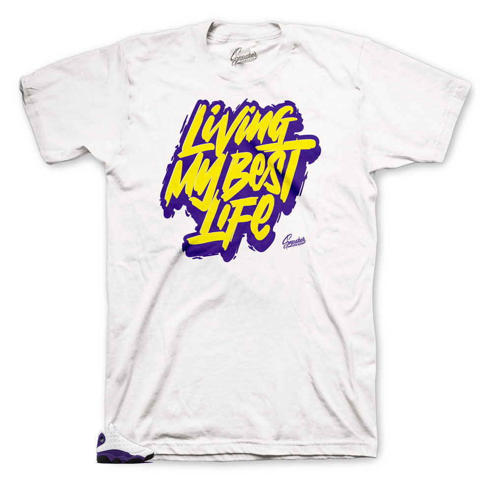 jordan 13 lakers clothing