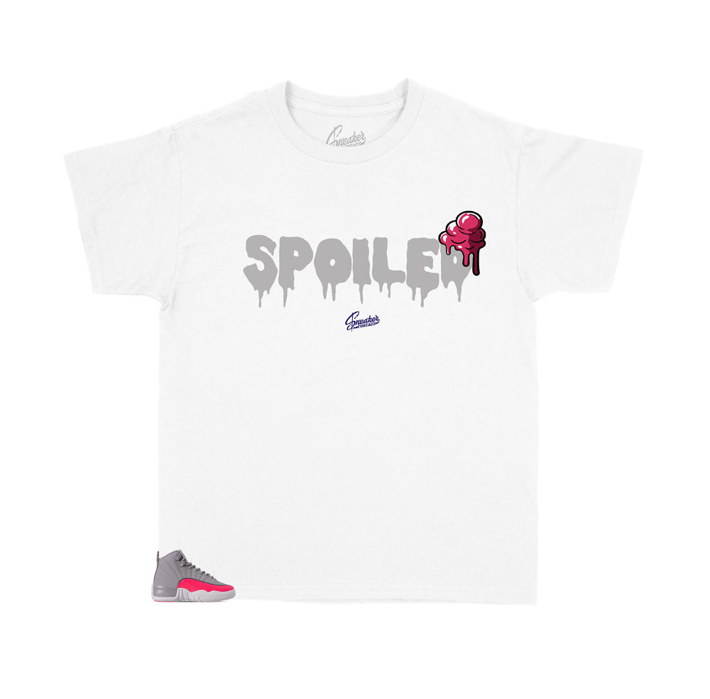 pink and white jordan shirt