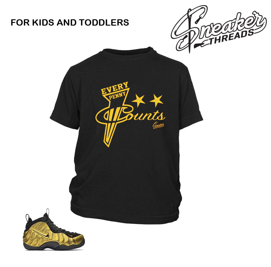 Foamposite Metallic Gold Shirts 