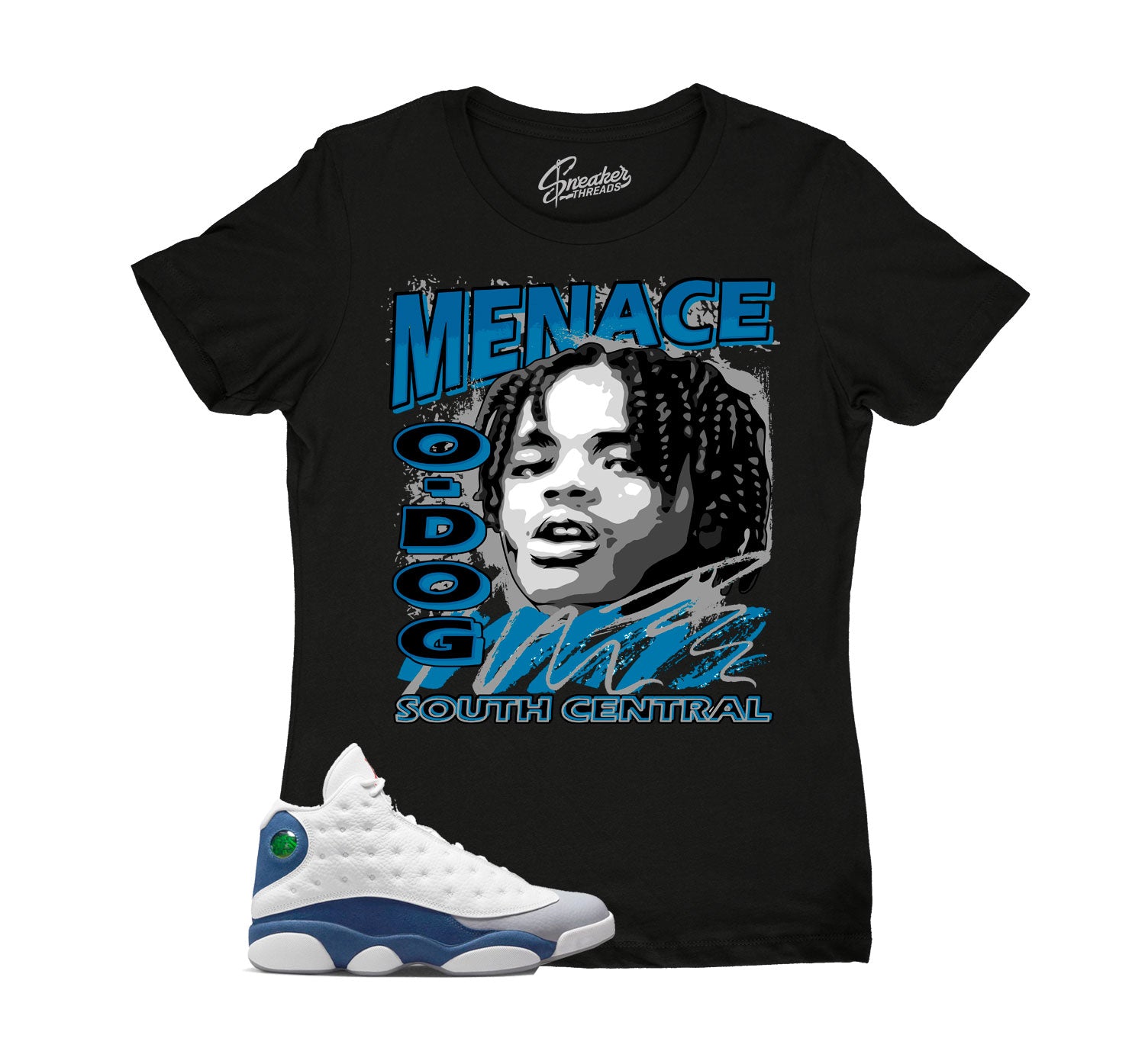 blue jordan 13 shirt