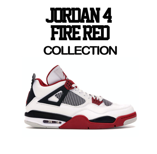 air jordan 4 fire red clothes