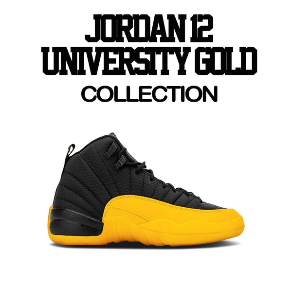 jordan 12 shirt university gold