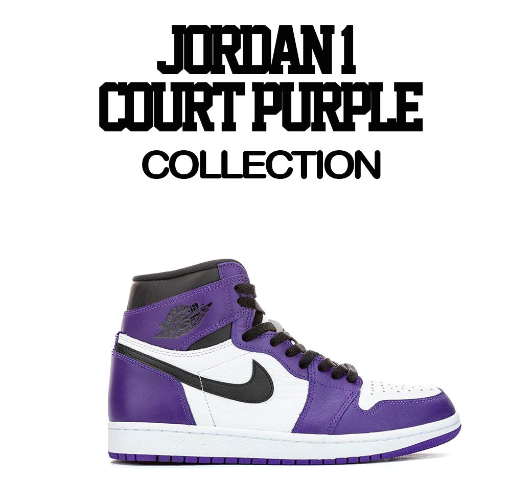 court purple jordan shirt