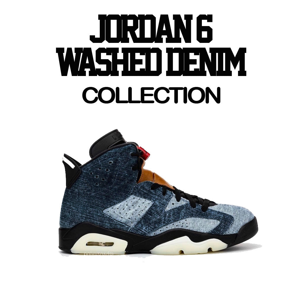 jordan 6 washed denim shirt