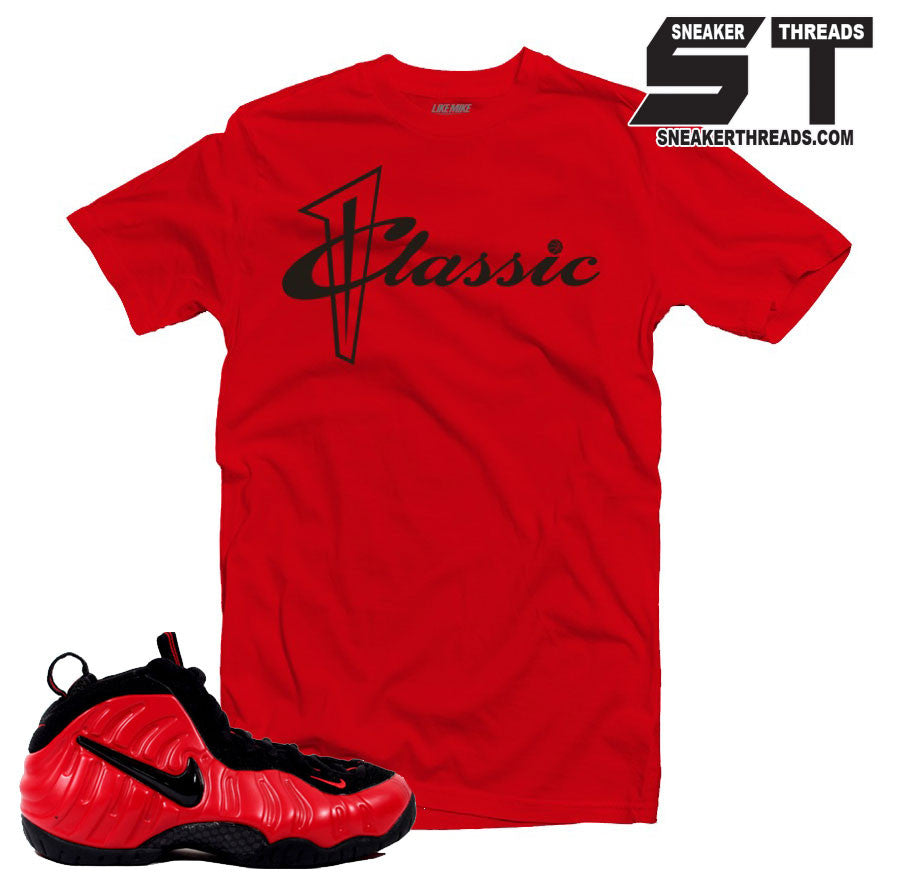 habanero red foamposite shirt