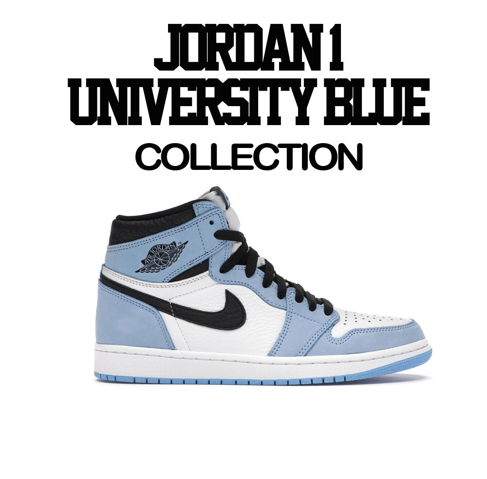 jordan 1 university blue shirts