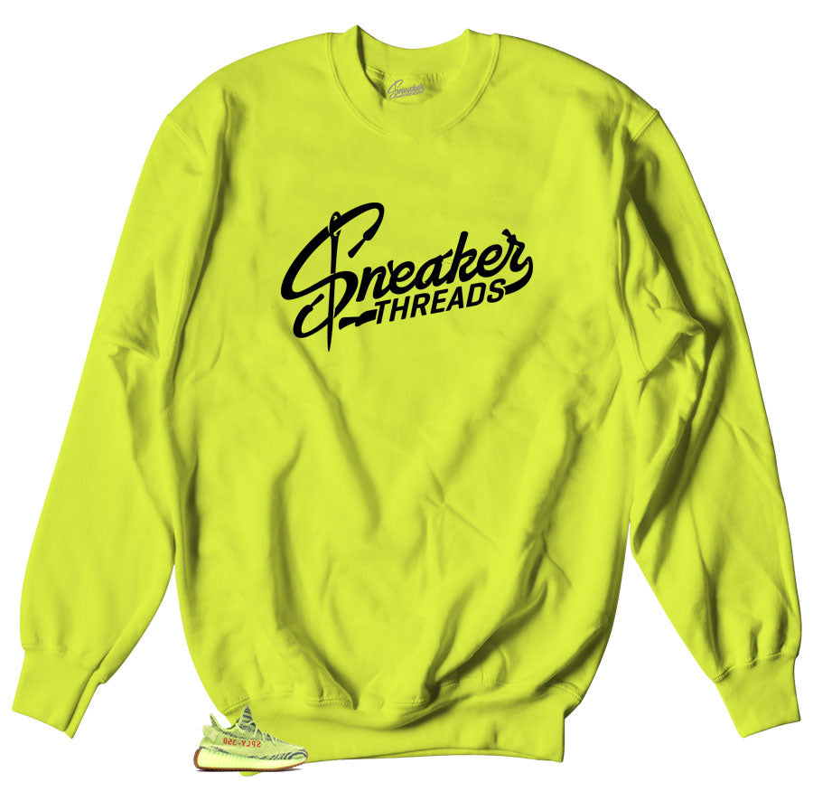 semi frozen yellow hoodie