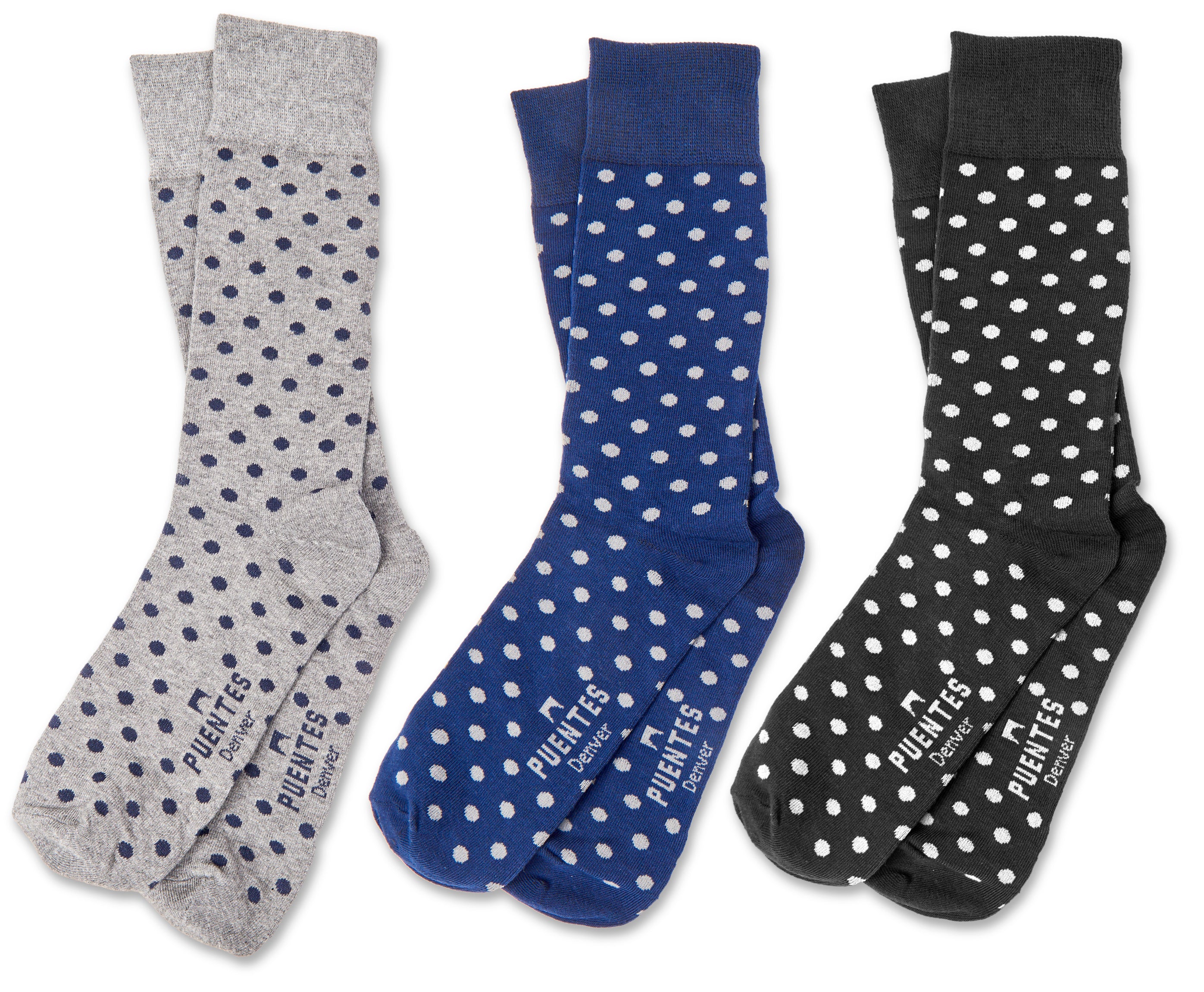 mens polka dot dress socks