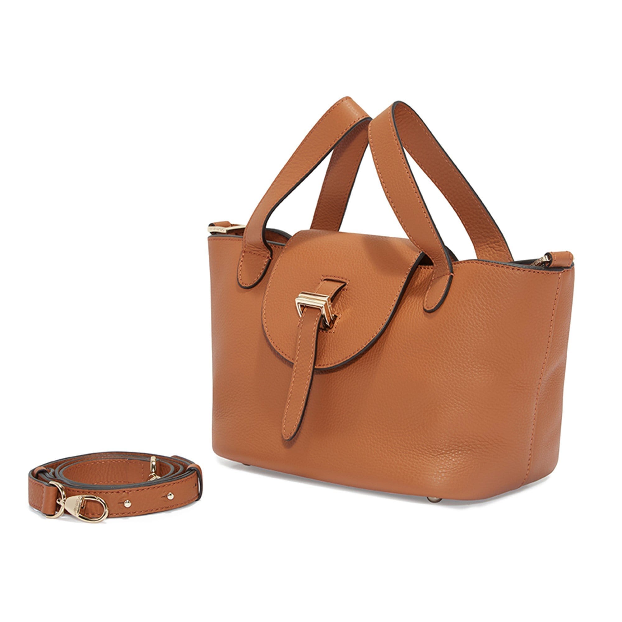 mini tan bag