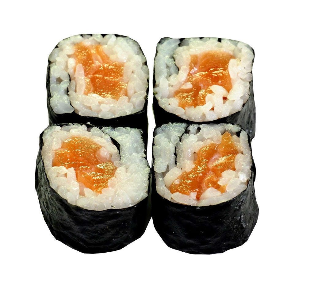 26) Salmon Hoso Maki (4pieces) | Bungalow Restaurant Online
