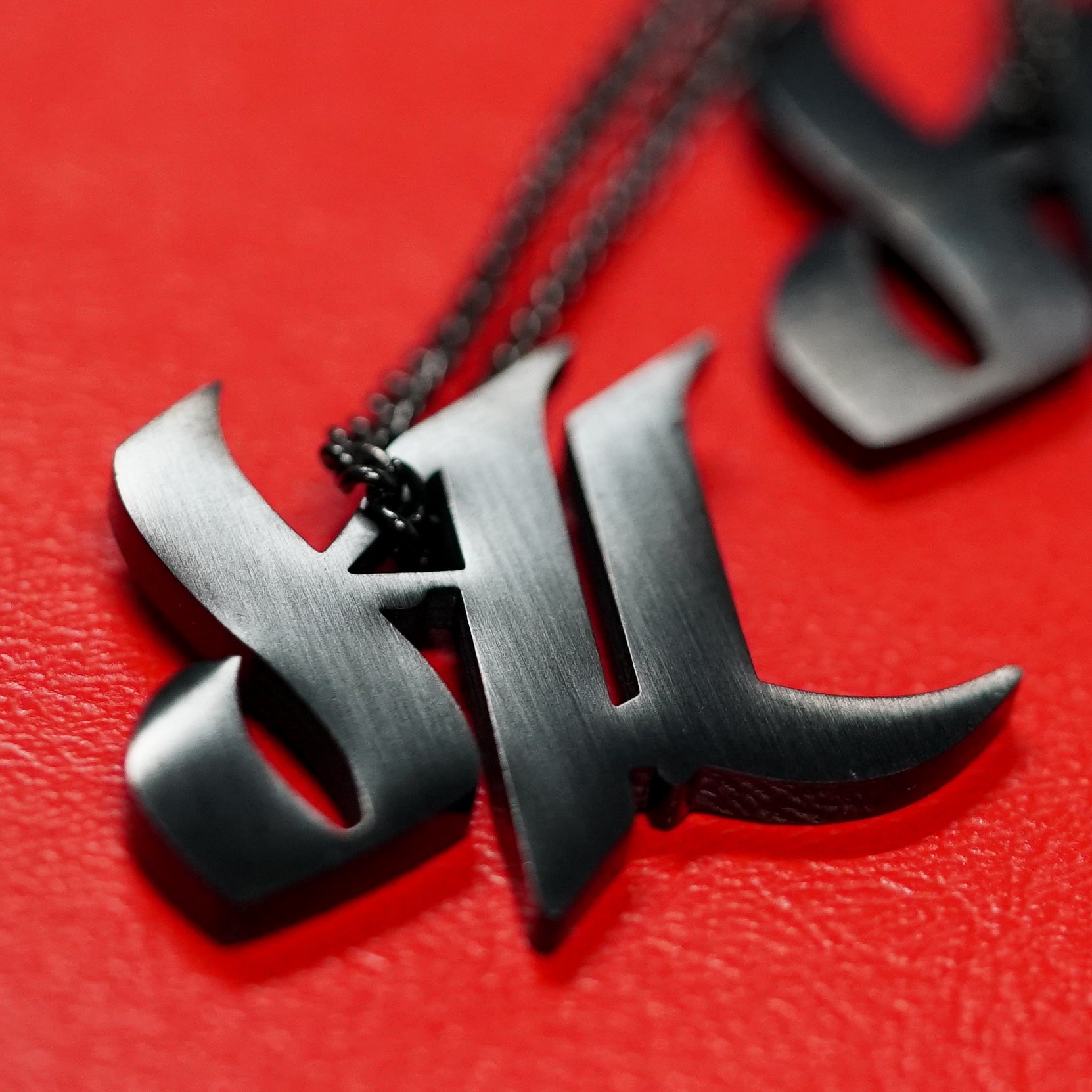  Matte Black d4L Stainless Steel Necklace 