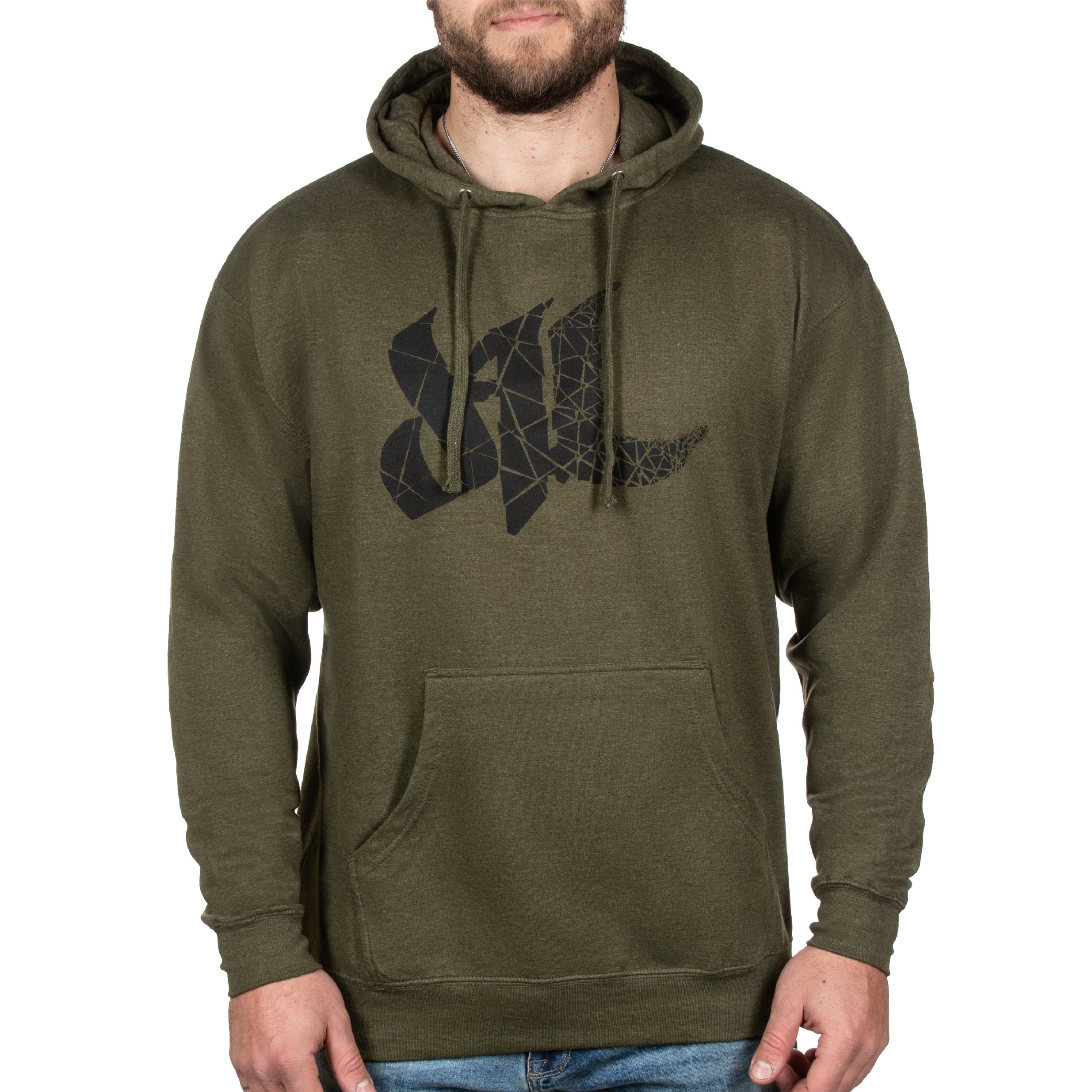  Fragmented Hoodie - Army Heather 