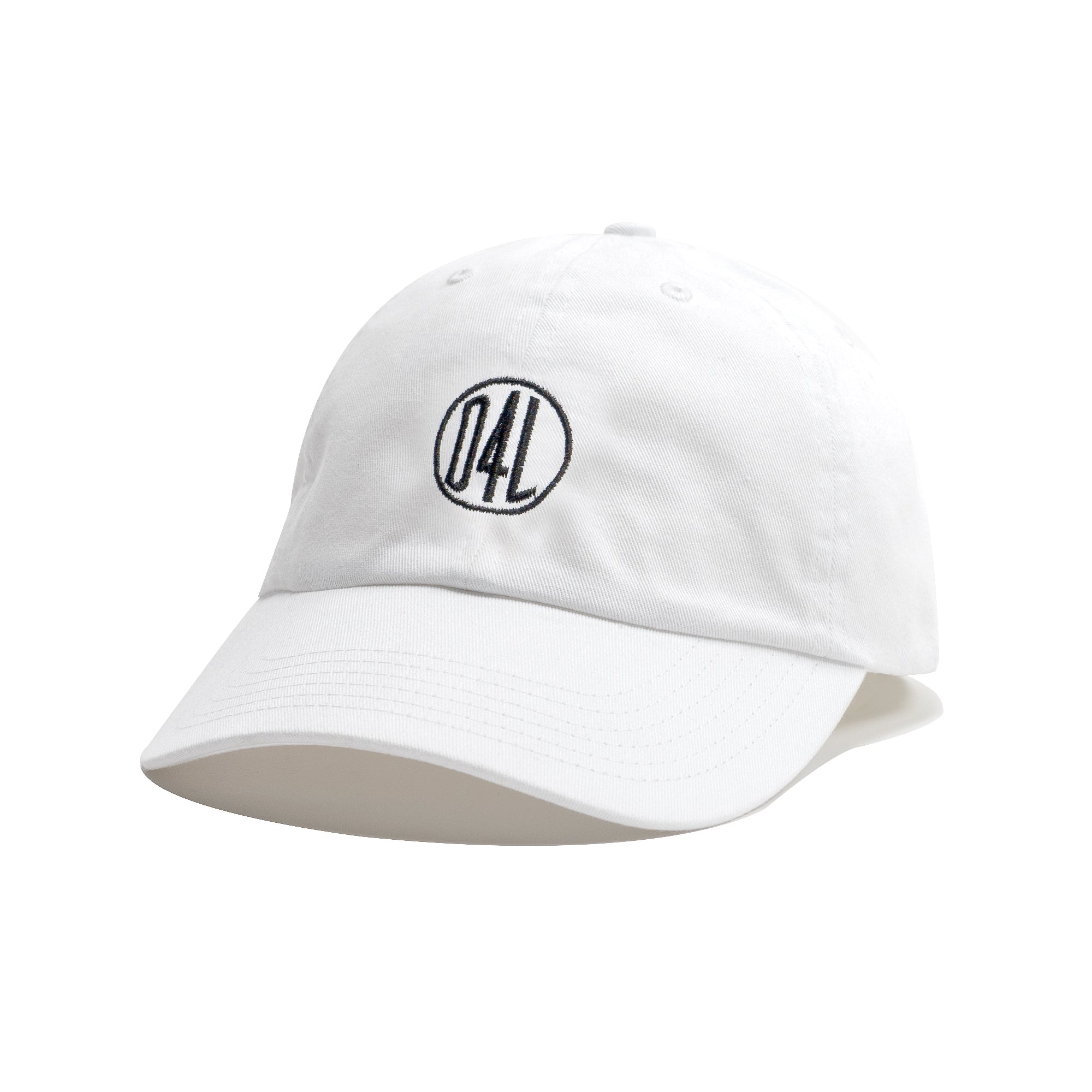  D4L Logo Dad Hat - White 