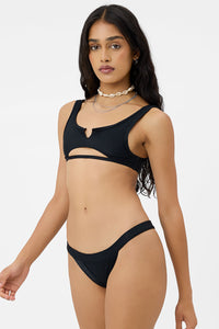Ribbed Black High Leg Bikini Bottom – Xandra Swimwear