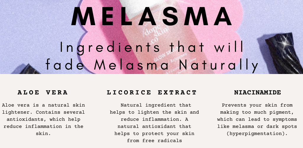 how to clear melasma naturally