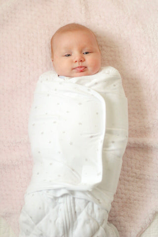  Image by: @sweetlittlelamb - wearing a Dreamland Baby Weighted Swaddle