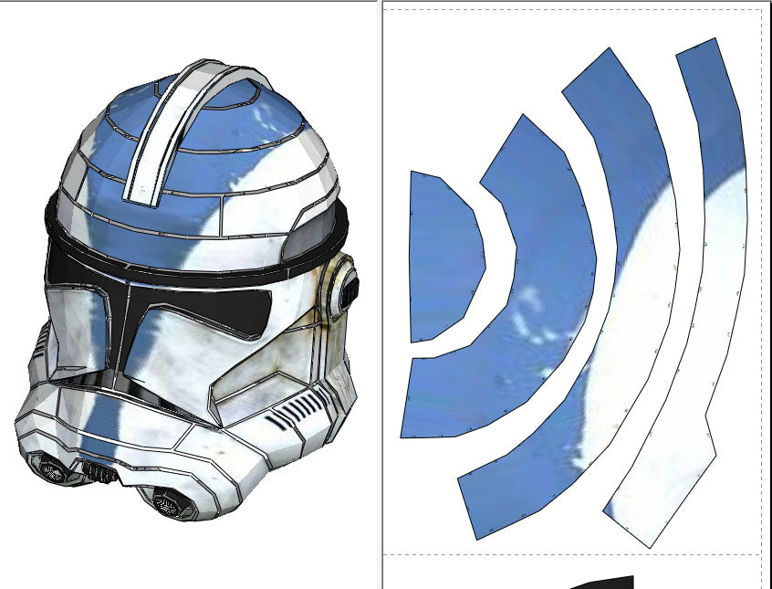 clone trooper belt pepakura files