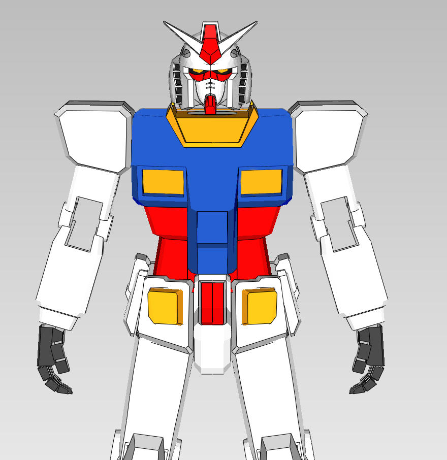 RX782 Gundam Cosplay Full Foam Pepakura File Templates