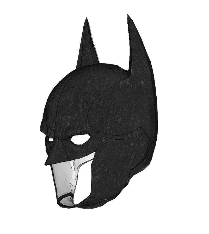 Batman Arkham Origins Cowl Cosplay Foam Pepakura File Template –  Heroesworkshop
