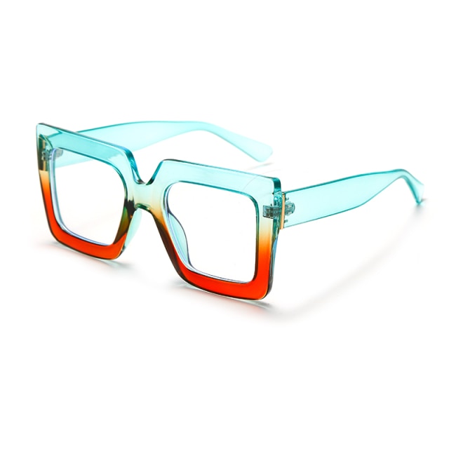 Oversize Square Gradient Spectacles Glasses – XooKool