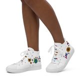Peace and Love 60's Women’s high top canvas shoes