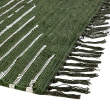 Load image into Gallery viewer, Olive Green Chindi Cotton Runner