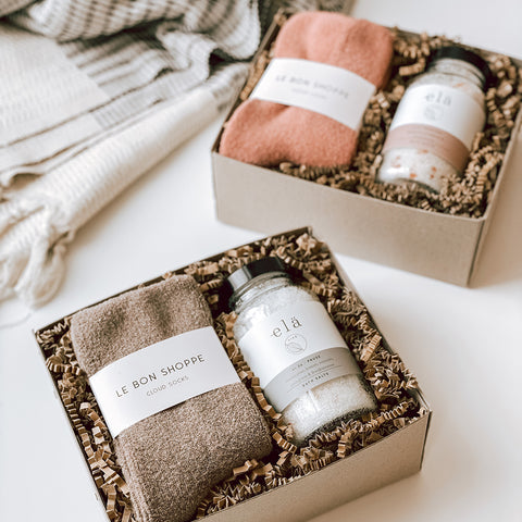 byFoke Erin Gift Box for Mother's Day containing Bath Salts and Cloud Socks