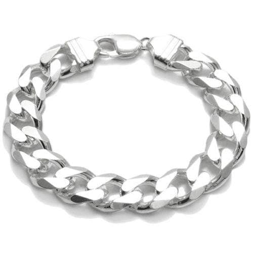 Anvil Silver Cuban Link Bracelet