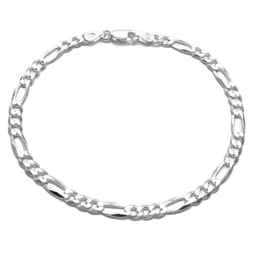 Mens Figaro Bracelet - 15mm - 925 Sterling Silver – SilverWow™