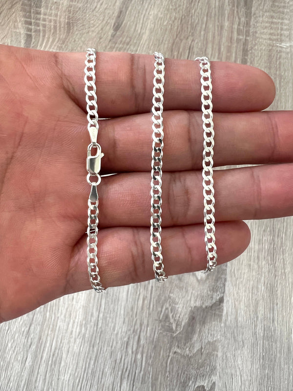Solid sterling silver curb chain bracelet – The Simple Equine